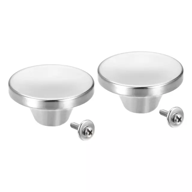 Manopola universale Pot Coperchio Sostituzione Manopola 52x25mm,Argento,2pz