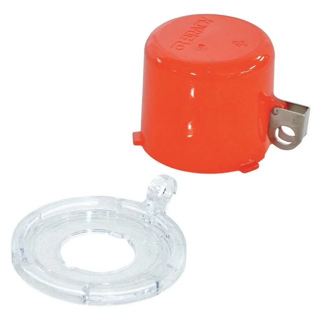 BRADY 130821 Push Button Lockout,30mm,Plastic