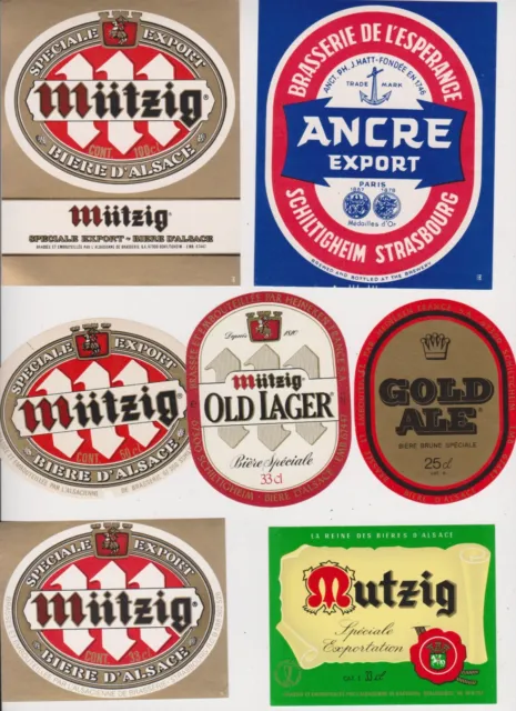 France: Group Of 40 Beer Labels - See Scans - Pack W7