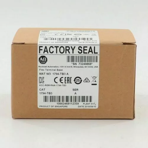 Original Factory Sealed Allen-Bradley 1794-TB3 SER A FLEX TERMINAL BASE Module