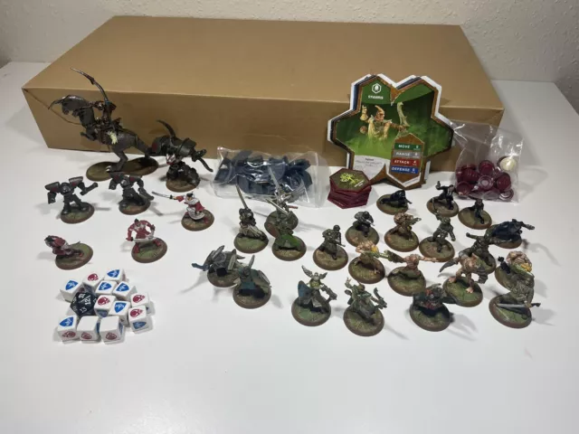 HeroScape Battle Rise Valkyrie Lot: 29 Replacement Figures, Dice, Glyphs, Cards