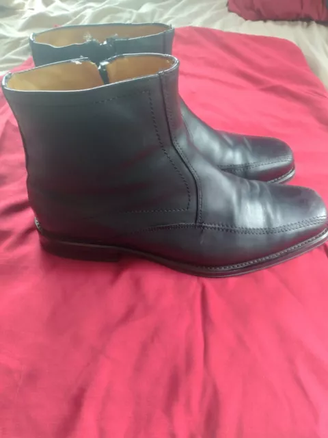 GIORGIO BRUTINI MENS Leather Boots Sz 11 Ankle Zip Black $60.00 - PicClick