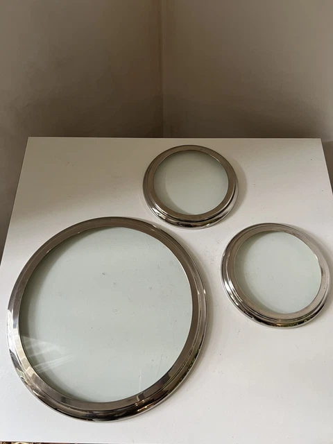 Dessous de plat vintage APOLLO en métal argenté : décoration pliable d'orfèvre français - France