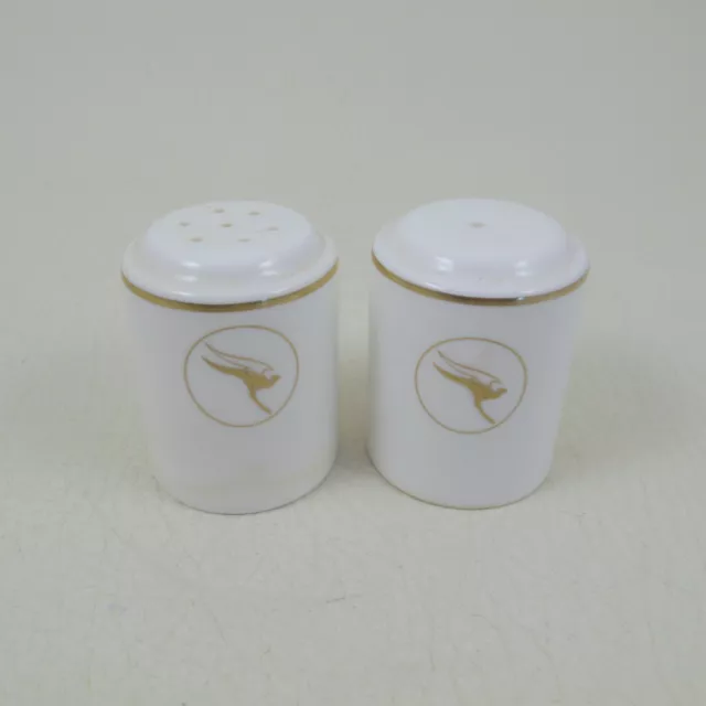 QANTAS Airline Australia Bone China Porcelain SALT & PEPPER Set WEDGWOOD 2