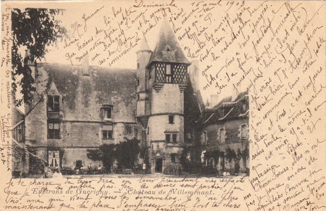 GUERIGNY château de villemenant timbrée