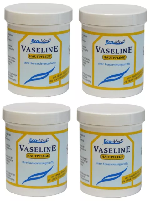 4 x 125 ml Vaseline Haut Pflege Hautpflege Körperpflege Schutz Hautschutzmittel