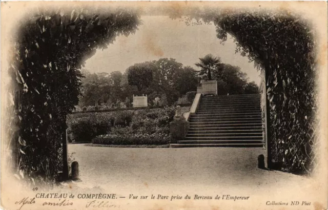 CPA Chateau de COMPIEGNE - Vue sur le Parc prise du Berceau de... (291815)