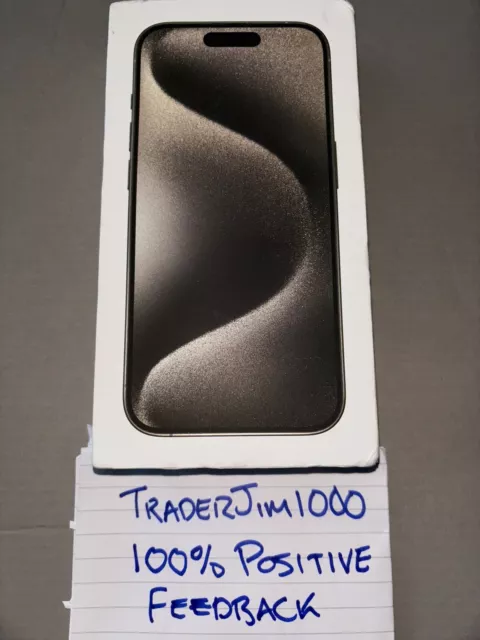 Apple iPhone 15 Pro - 128 GB - Natural Titanium - Unlocked - New & Sealed