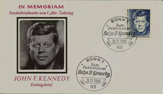 BRD FDC MiNr 453 (35) "1. Todestag von John F. Kennedy" -US-Präsident-Politiker-