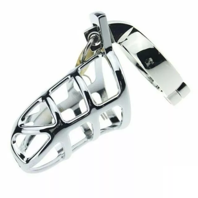 15| Cage de Chasteté Métal Diamètre Ajustable de 30mm à 55mm BDSM Soumission