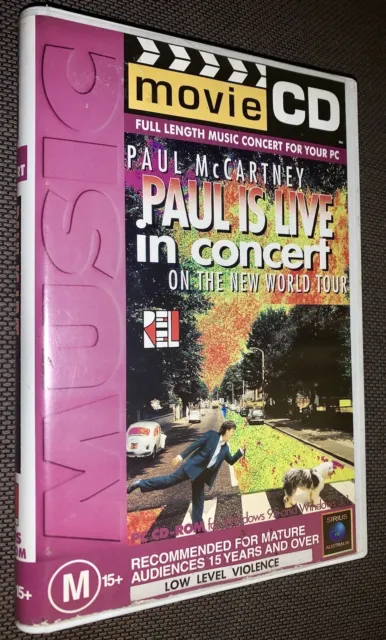 1993 Paul Is Live In Concert New World Tour McCartney Movie CD Software 1995 90s