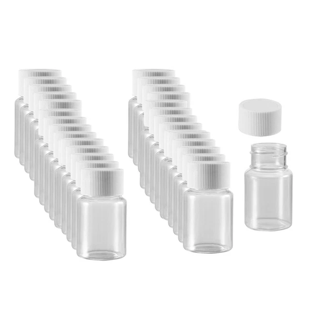 Plastique Laboratoire Chimique Bouteille 30ml/1oz Large Bouche Conteneur 30Pcs
