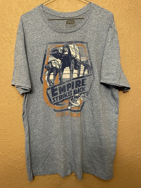 Star Wars The Empire Strikes Back T Shirt Short Sleeve SZ XL  Lite Blue