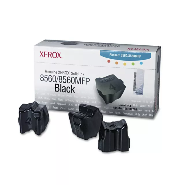 Xerox 108R00726 Black Standard Solid Ink Cartridge 3/Pack (XER108R00726)