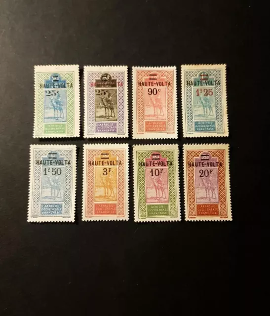 Timbre France Colonie Haute N°33/40 Neuf * Mh 1924 Cote 56€