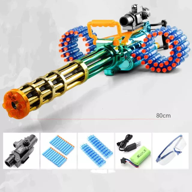 115cm Bullet Continuous Electric Gun High Launch Manual Soft Speed For Kids Toy