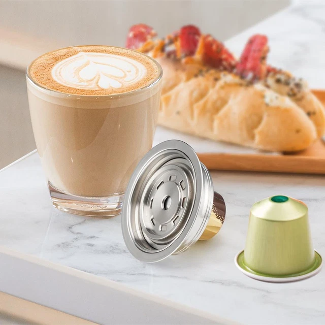 Adaptateur Réutilisable Capsules Café Acier Inoxydable – Compatible Vertuo Et Original