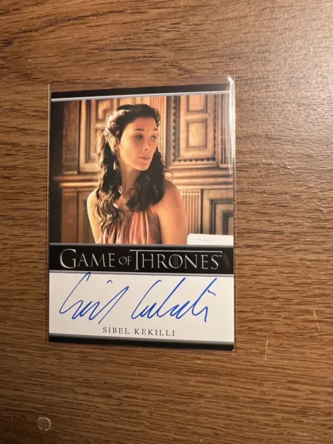 Game Of Thrones Art & Images SIBEL KEKILLI As Shae Auto Bordered Autograph