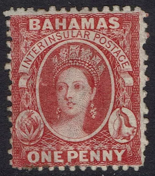 Bahamas 1863 Qv Chalon 1D Wmk Crown Cc Perf 12.5