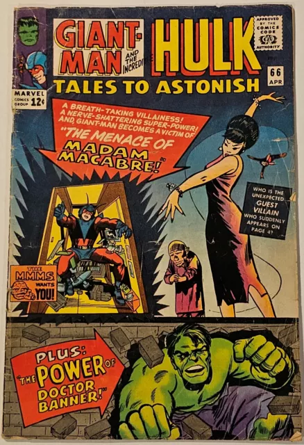 Tales To Astonish #66 Apr 1965 Giant-Man & The Hulk - Complete Solid NICE++!!