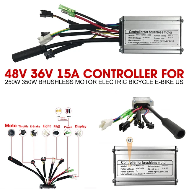 EBIKE KT CONTROLLER Kit T06S 15A für 250W-350W Bafang/AKM Motor + KT