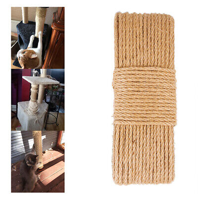 Cuerda de cáñamo para mascotas yute natural gato rascador sisal accesorios cuerda