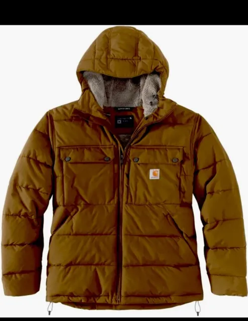 CARHARTT MEN'S MONTANA Loose Fit Insulated Jacket Oak Brown XL $110.00 ...
