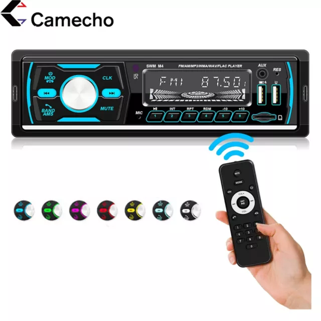 Single 1 Din Autoradio mit DAB+ RDS MP3 Player Bluetooth Stereo USB AUX TF FM AM