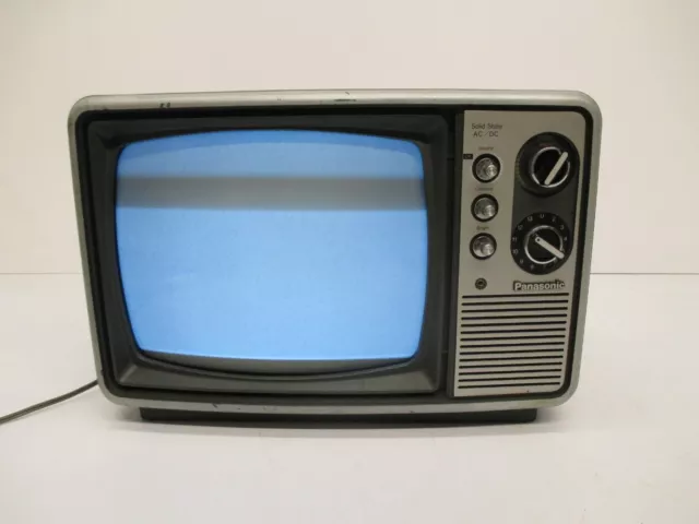 Vtg c1970s Panasonic TR-882 Solid State Portable Television TV 11.5" Screen AsIs