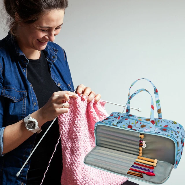 Knitting Wool Bag Woven Wool Storage Bag Woven Tote Bag Fold