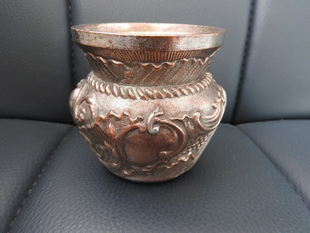 ANCIEN PYROGENE PORTE ALLUMETTES et medaille ARGENT /VERMEIL VITRINE