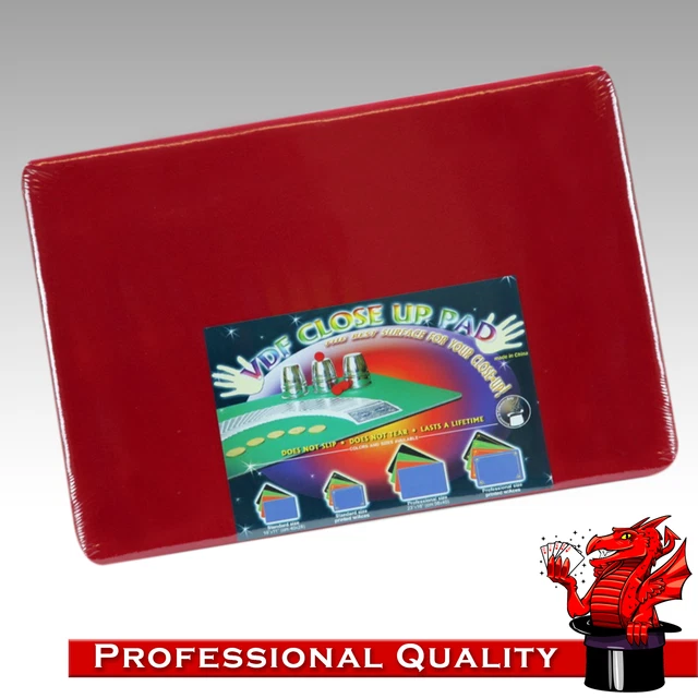 VDF Magicians Close Up Pad / Mat / Plain Red - Magic - Standard Size