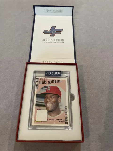 Jersey Fusion Game Used Swatch Bob Gibson St Louis Cardinals