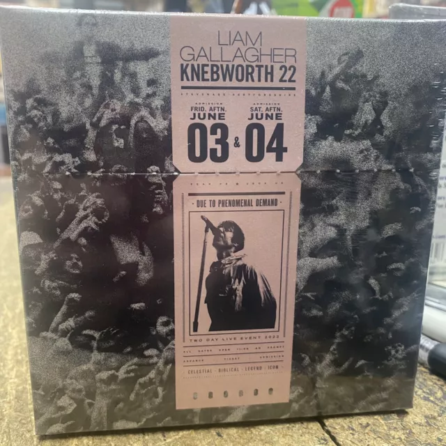Liam Gallagher - Knebworth 22 - NEW CD BOX SET. Sealed LIVE CD BOX SET - OASIS