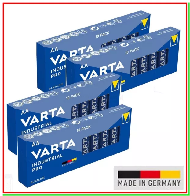batterie stilo aa alcaline VARTA industrial pro scadenza 2032 pile x40