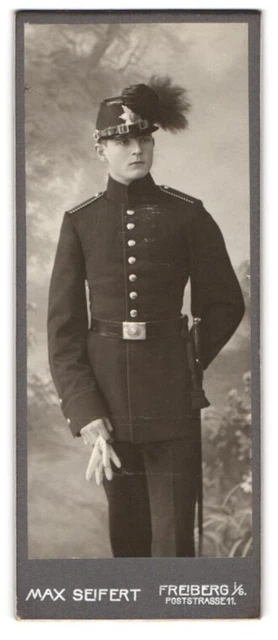 Fotografie Max Seifert, Freiberg i. Sa., Einjährig-Freiwilliger Sächsischer Jäg