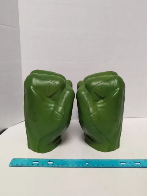 2011 Marvel Incredible Hulk Hasbro Avengers Foam Fists Gloves Hulk Hands & Strap