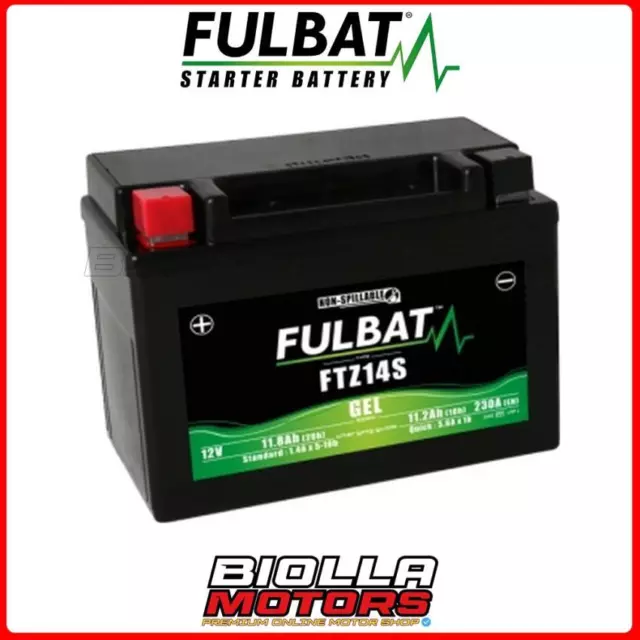 Ftz14S Batteria Fulbat A Gel 12V 11,2Ah Moto Scooter Quad Cross Ytz14S 42550638