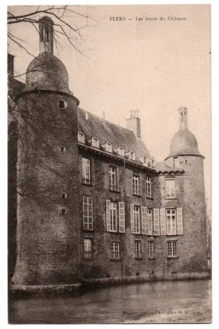 CPA 61 - FLERS (Orne) - Les tours du Château