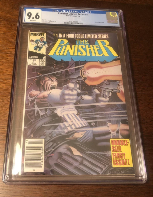 Punisher Limited Series #1 CGC 9.6 NEWSSTAND! 1986 White Pgs! N7 404 cm sale bin