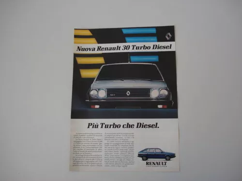 advertising Pubblicità 1982 RENAULT 30 TD TURBO DIESEL