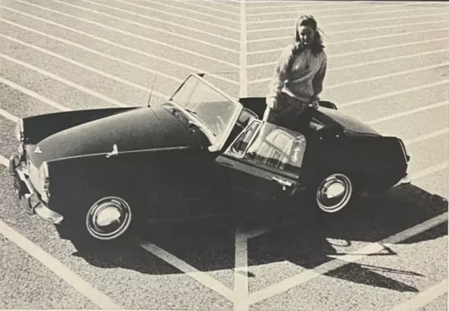 1967 MG Austin Healey Sprite Convertible print ad ready to frame and display