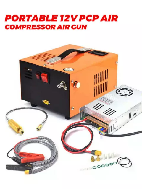 Portable DC 12V PCP Air Compressor 4500PSI Electric High Pressure Pump 220V/110V