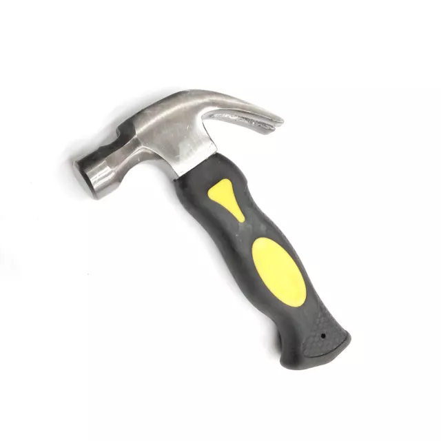 NEW Stubby Claw Hammer Claw Nail Hammer Magnetic Tip Holding Nails Rubber Handle 2