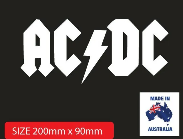 AC DC Logo Vinyl Sticker Decal metal bumper music car window laptop ACDC