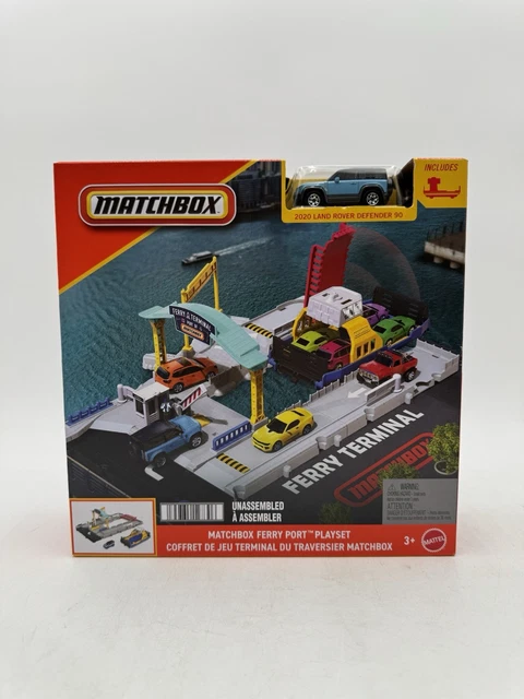 Matchbox Action Drivers Puerto Marítimo Con Ferry Y Land Rover – Set De Juego +3 Años