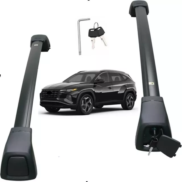 UPGRADED FOR HYUNDAI tucson 20222024 Roof Rack Rail Cross bar luggage