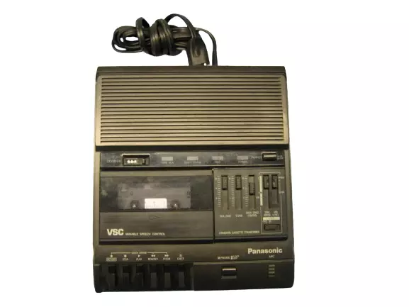 Panasonic RR-830 VSC Cassette Tape Transcriber Recorder With Foot Pedal