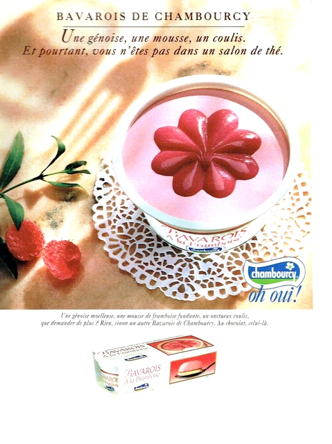 PUBLICITE ADVERTISING 1979 CHAMBOURCY yaourt dessert Viennois