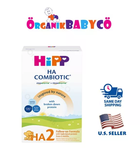 HiPP HA2 HYPOALLERGENIC Infant Formula After 6 MONTHS 600g FREE Shipping!